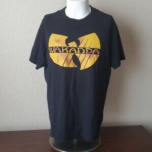 Marvel Wakanda x Wu-Tang logo tshirt